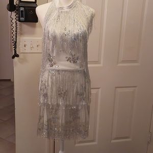 Super short fringe dress